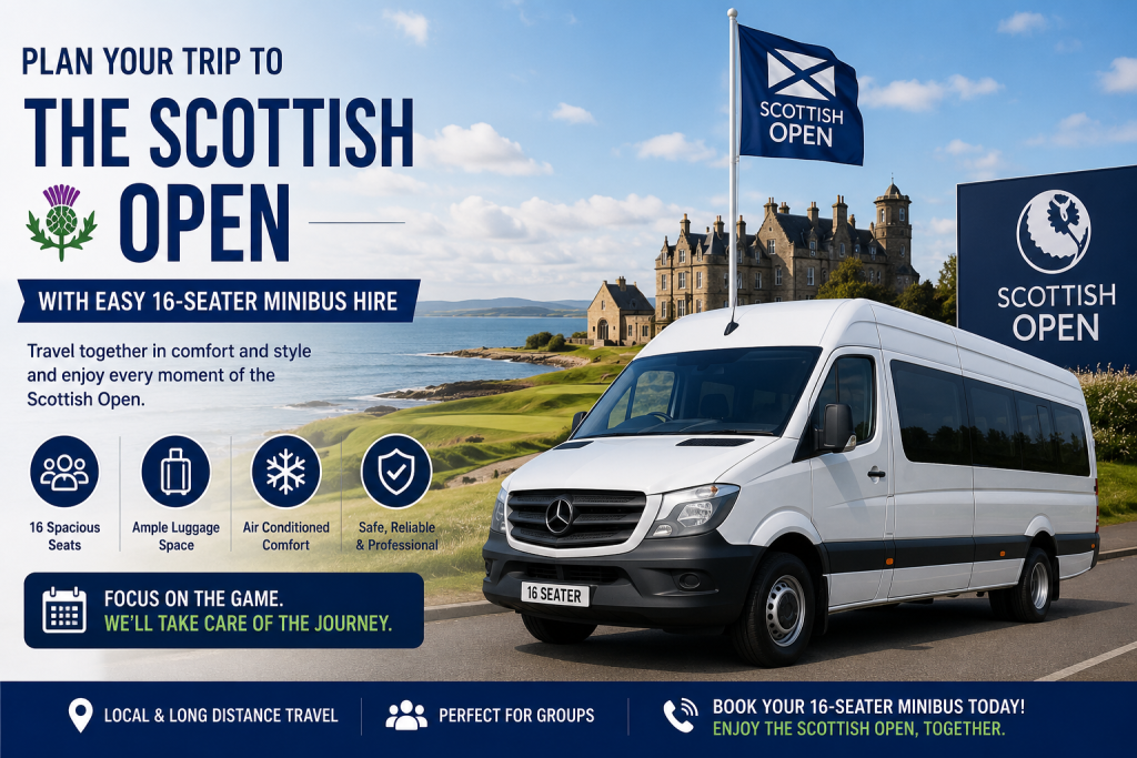 Plan Your Trip to the Scottish Open With Easy 16-Seater